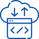 Server Deployment & Cloud Security Icon